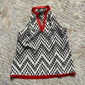 THML collar sleeveless top.